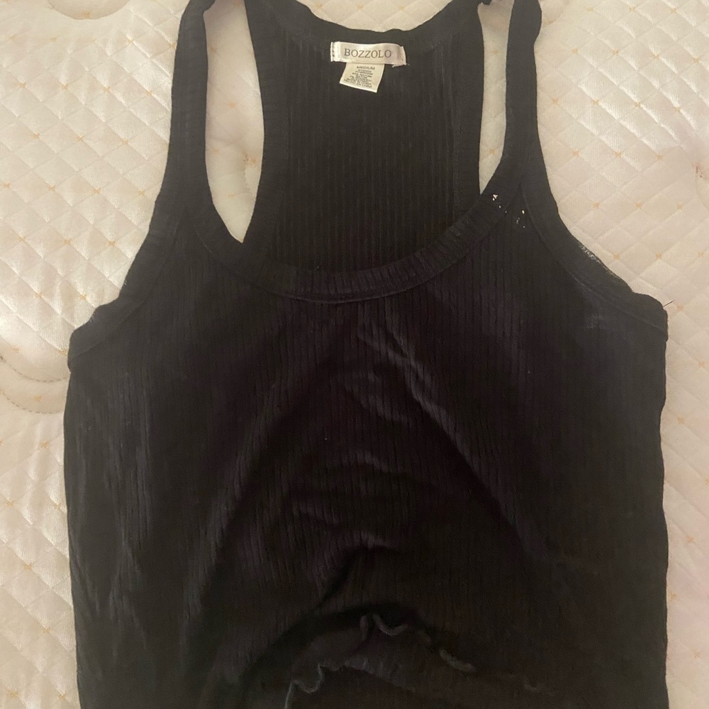 Bozzolo Women's Classic Black Tank Top